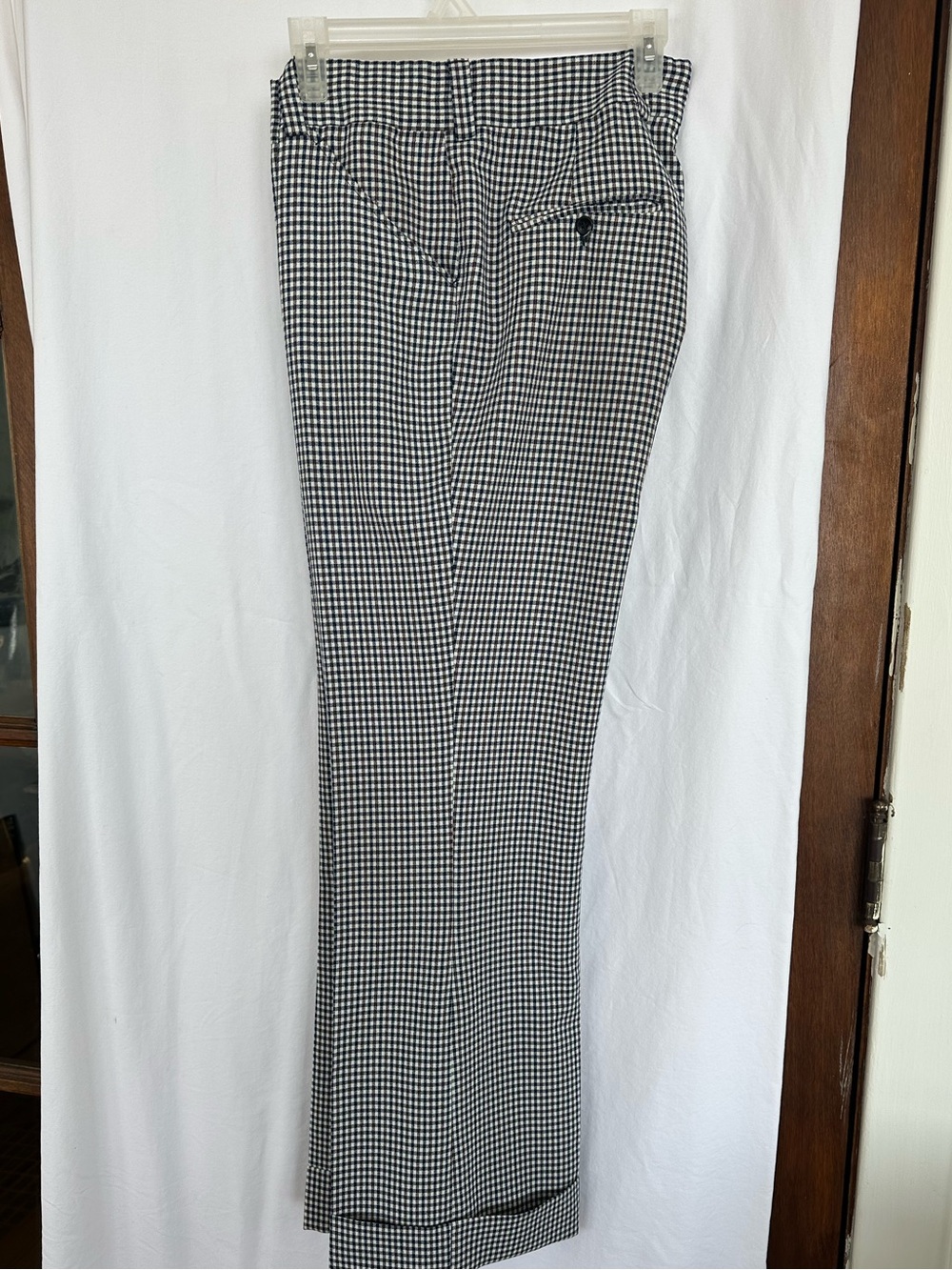 Men’s 70’s Checked Dress Pants